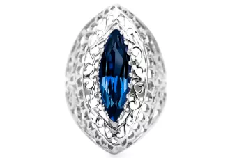 Safir Lira sterlină de argint 925 Inel Vintage vrc090s